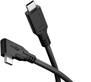 Kabel USB-C™ 90°, 1 m, czarny