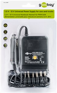 Uniwersalny samochodowy zasilacz do notebooka (12 V - 24 V max. 24 W / 2,0 A)