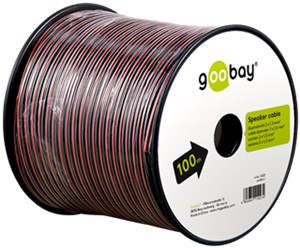 Kabel głośnikowy czerwony;czarny CCA
