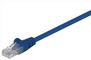 CAT 5e kabel krosowy, U/UTP, niebieski, 2 m