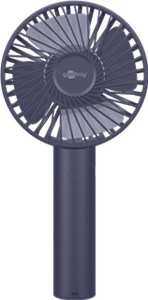 Ręczny wentylator USB z funkcją stojącą, niebieski 