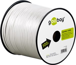 Kabel głośnikowy biały CCA