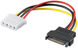 Kabel/Adapter zasilający do komputera, gniazdo SATA na gniazdo 5,25