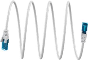CAT 6A kabel krosowy, U/UTP, biały