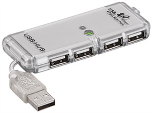 4-portowy koncentrator USB 2.0 Hi-Speed/rozdzielacz 