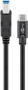 Kabel USB 3.0 USB-C™ na B, czarny