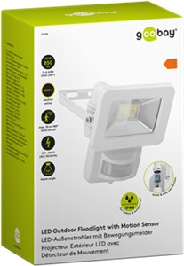 Reflektor zewnętrzny LED, 10 W, z czujnikiem ruchu