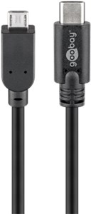 Kabel USB 2.0 z USB-C™ do Micro-B 2.0, czarny