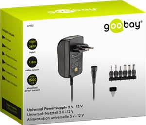 Zasilacz uniwersalny (3 V - 12 V max. 18 W / 1,5 A)