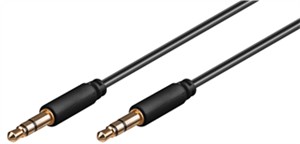 Kabel połączeniowy audio AUX, 3,5 mm stereo 3-pin, wąski, CU