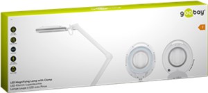 Lampa lupa LED z zaciskiem, 9 W, biały