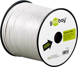 Kabel głośnikowy biały CCA
