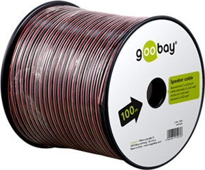 Kabel głośnikowy czerwony;czarny CCA