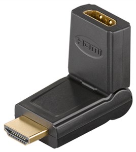 Adapter HDMI™ 180°, pozłacany