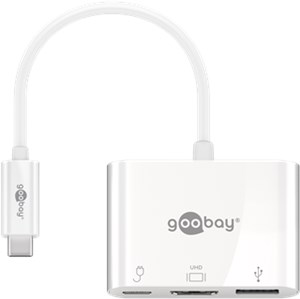 Adapter wieloportowy USB-C™ HDMI, PD, biały