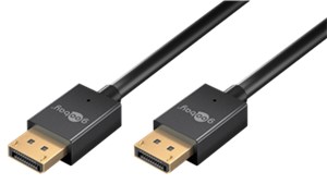 Slim kabel DisplayPort™ 2.0/2.1, 40 Gbit/s