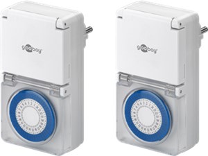 Zestaw 2 sztuk, zegar analogowy IP44