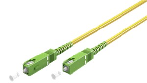 Kabel światłowodowy (FTTH), Singlemode (OS2) Yellow, żółty (Simplex), 15 m