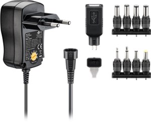 Zasilacz uniwersalny (3 V - 12 V max. 3,6 W / 0,3 A)