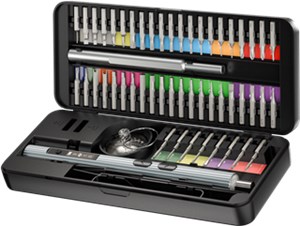 Wkrętak elektryczny 58w1 z 50-częściowym zestawem precyzyjnych końcówek