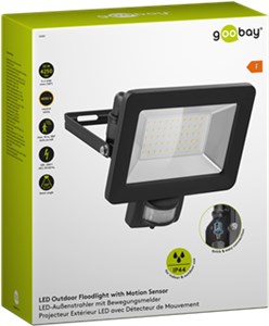 Reflektor zewnętrzny LED, 50 W, z czujnikiem ruchu