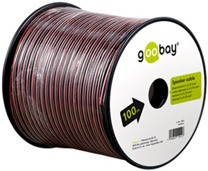 Kabel głośnikowy czerwony;czarny CCA