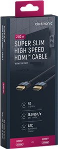 Ultra-Slim Przewód HDMI™ o dużej szybkości transmisji z Ethernetem
