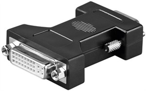 Adapter analogowy DVI/VGA, niklowany