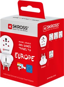 Adapter podróżny Indie Izrael Dania > Europy Adapter podróżny Indie Izrael Dania > Europy