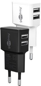 Podwójna ładowarka USB-A (12 W) czarny