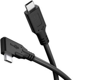 Kabel USB-C™ 90°, USB4™, 1 m, czarny