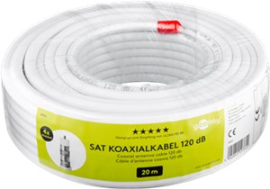 120 dB kabel koncentryczny SAT, 4x ekranowany