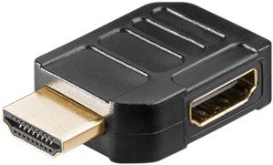 Adapter HDMI™ kątowy 90° poziomy, 8K @ 60 Hz, pozłacany