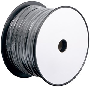 Kabel telefoniczny płaski rolka 6-przewodowy, 100 m rola, AWG 28, CCA (aluminium powlekane miedzią)