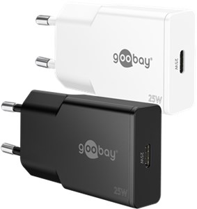 Szybka ładowarka USB-C™ PD GaN Slim (25 W) biały Szybka ładowarka USB-C™ PD GaN Slim (25 W) biały
