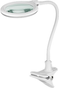 Lampa lupa LED z zaciskiem, 6 W, biały