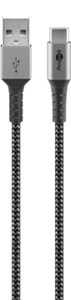 Kabel tekstylny USB-C™ do USB-A z metalowymi wtyczkami 1 m Kabel tekstylny USB-C™ do USB-A z metalowymi wtyczkami 1 m