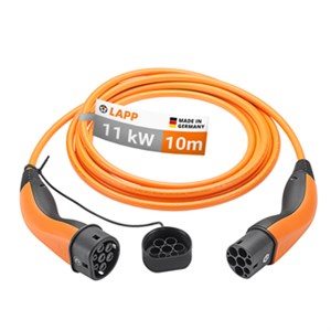 Kabel do ładowania Typu 2, do 11 kW, 10 m, pomarańczowy Kabel do ładowania Typu 2, do 11 kW, 10 m, pomarańczowy