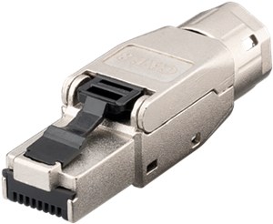 RJ45 złącze CAT 8.1, ekranowane STP, do montażu bez użycia narzędzi RJ45 złącze CAT 8.1, ekranowane STP, do montażu bez użycia narzędzi