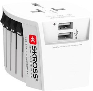 World Adapter MUV USB 2xA World Adapter MUV USB 2xA