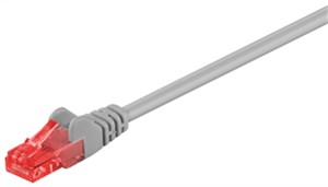 CAT 6 kabel krosowy, U/UTP, szary CAT 6 kabel krosowy, U/UTP, szary